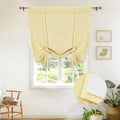 DriftAway Double Layer Linen Blackout Tie Up Curtains Thermal Insulated Fully by DriftAway