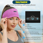 BORAYDA 2-Pack Bluetooth Headband, 18 Hours Play Time, HD Stereo, Built-in - Image 3