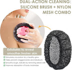 INNERNEED Exfoliating Net Cover Sponge Bath Scrubbing Loofah Rough Washcloth - Image 4