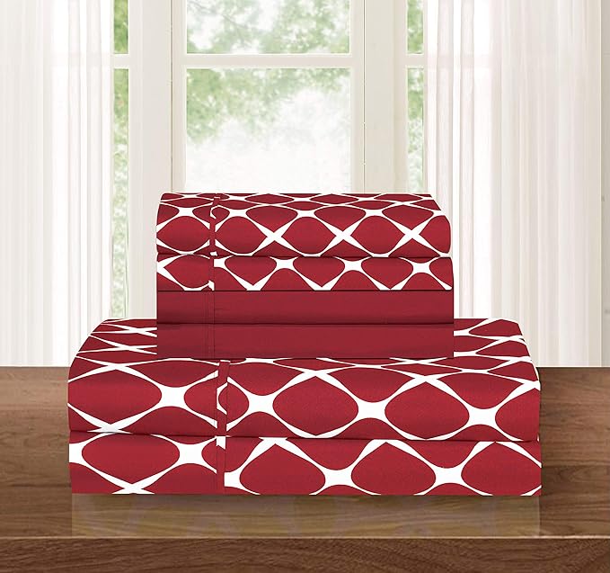 Elegant Comfort Luxury Softest and Coziest 4-Piece Bed Sheet Set, Wrinkle - Image 2
