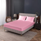Homiest Pink Satin Fitted Sheet Twin Size, Deep Pocket, Luxury & Ultra Soft - Image 9