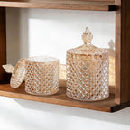 2 Pack Qtip Holder Glass Apothecary Jars - Image 4