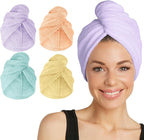 Turbie Twist 4-Pack Microfiber Hair Towel by TurbieTwist