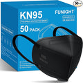 Funight KN95 Face Masks 50 Pack 5-Ply Breathable Filter Disposable Face Masks by Funight