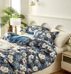 Cupocupa Duvet Cover Queen Size Set Boho Floral Pattern Queen Duvet Cover Set - Image 5