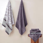 Modern Threads Floral Trail 6-Piece 100% Cotton Towel Set – Reversible Yarn - Image 2
