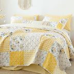 YIKUSH Quilt Sets Twin Size Floral Quilt Set 2 Pieces Bedding Set Bedspreads - Image 4