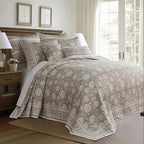 Levtex Home – Adare Taupe Bedspread Set – Twin Bedspread and 1 Standard Sham – by LevtexHome