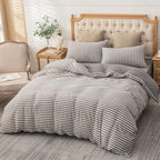 PURE ERA Jersey Knit Duvet Cover Set 100% T-Shirt Heather Cotton Super Soft - Image 5