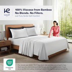 Kickoff Viscose Bamboo Pillowcase, 100% Organic Hidden Zippered Viscose Bamboo - Image 2