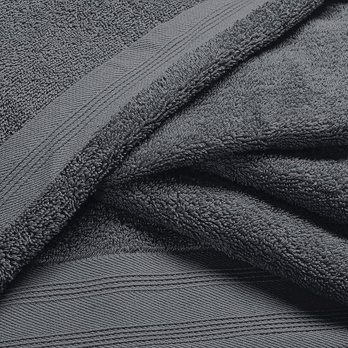Ultra Soft 3 Pack Cotton Towel Set, Contains a Bath Towels 28x55 inch, a Hand - Image 2
