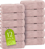 White Classic Pink Washcloths Set by WhiteClassic