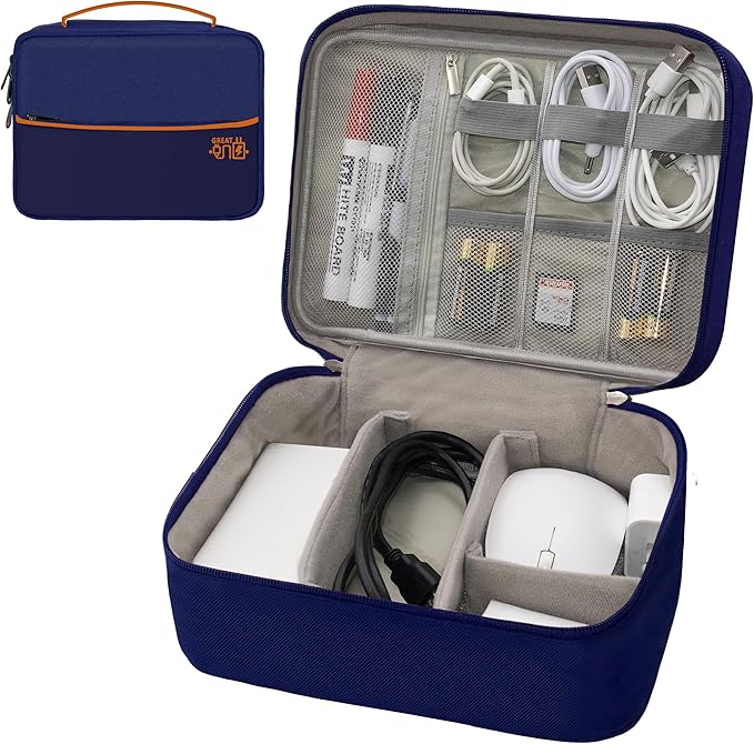 Electronics Organizer, Travel Cord Organizer Pouch, Portable Cable Organizer by Miavers