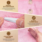 NEXCOVER Hair Towel Microfiber, 2 Pack Pink 9.8 inch X 25.5 inch Hair Wrap - Image 3