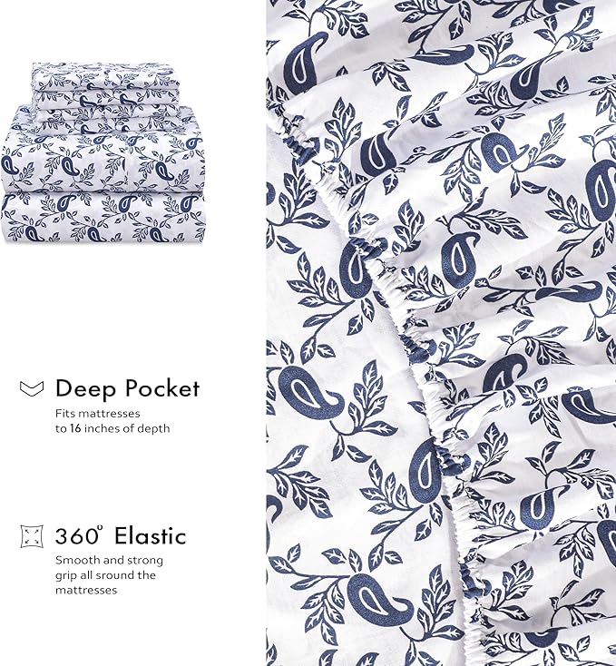 RUVANTI 4 Pcs Cotton Sheets - Image 6