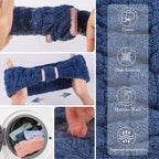 DiyJibb 9 Pcs Spa Headband for Washing Face, Skincare Headband and Wristband Set - Image 7