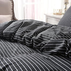 PURE ERA Jersey Knit Duvet Cover Set 100% T-Shirt Heather Cotton Super Soft - Image 5