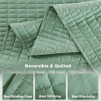 Comfort Spaces Sage Green Oversized King Quilt Set 120"x118" Bedspread Quilted - Image 6