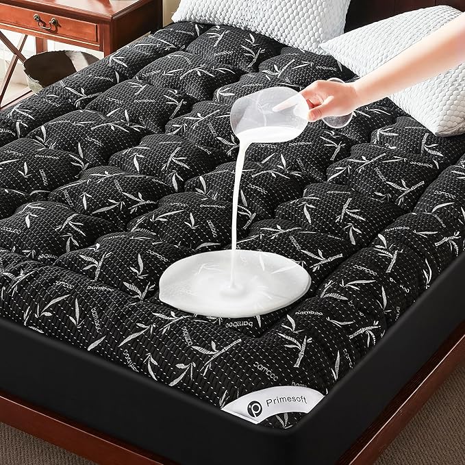 PRIMESOFT 100% Waterproof Full Size Mattress Topper, Thick Pillow Top Mattress by Primesoft