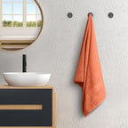 Avalon Towels Orange Bath Towels Set of 4 pcs, 100% Cotton Towel Absorbent and - Image 4