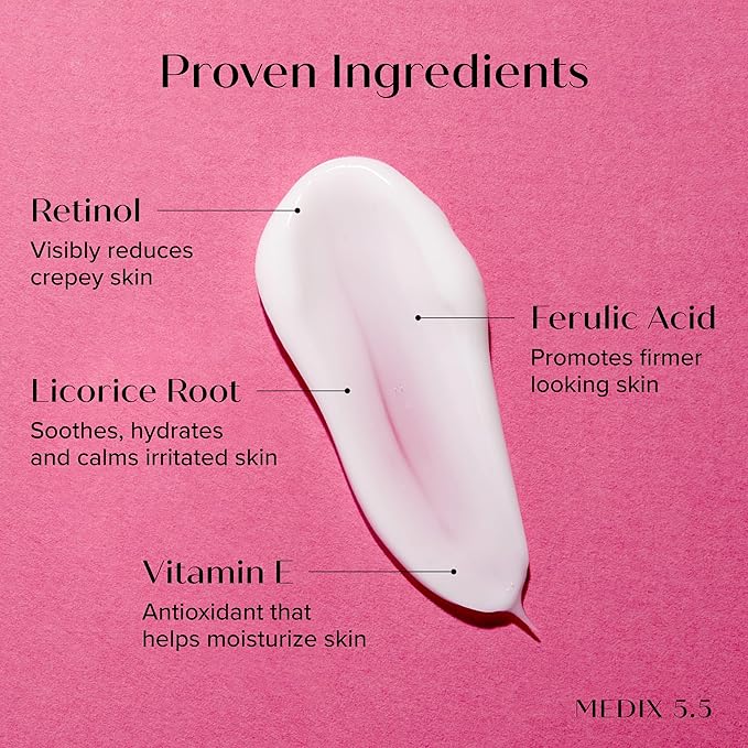 Medix 5.5 Retinol Body Lotion Firming Moisturizer | Crepey Skin Care Treatment - Image 3
