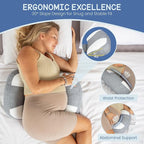 Plus Sized Pregnancy Pillow for Sleeping - Image 4