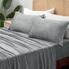 BEDELITE Fleece Sheets Queen Size Bed Set, Super Soft and Warm Fuzzy Plush - Image 2