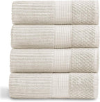 Springtree Home 100% Cotton Bath Towel Set of 4 | Super Soft & Absorbent by SpringtreeHome