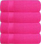 BELZZI Home Ultra Soft 4 Pack Oversized Bath Towel Set 27x54, Cotton Compact by Unknown