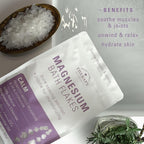 Village Naturals Therapy Calm Magnesium Bath Flakes, Lavender Vanilla Scent - Image 4