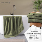 LANE LINEN 100% Mercerized Cotton Bath Sheet Set of 4 - Image 4