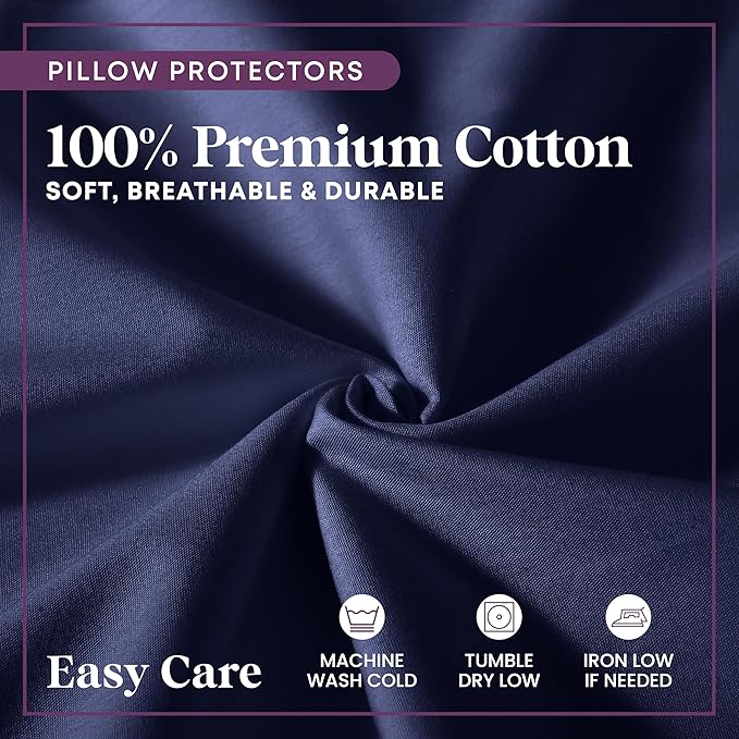 CirclesHome Pillow Protectors 2 Pack Queen Zippered - Image 4