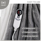 Heated Blanket Electric Blanket Full Size 72''x84'' - Image 3
