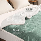 Electric Heated Blanket Full Size 72"x84", Soft Flannel - Image 3