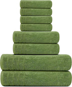 Tens Towels Pack of 8 Towels Set, 2 Extra Large Bath, 2 Hand, 4 Washcloths - Image 5