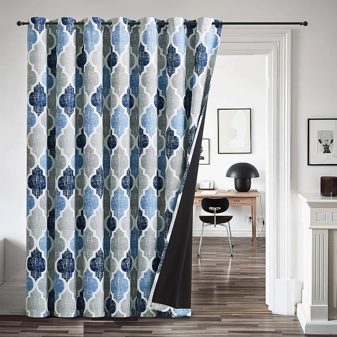 Beauoop 100% Blackout Curtains 96 Inches Long by Beauoop