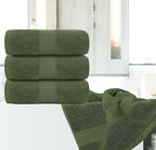 White Classic Luxury 4-Piece Large Bathroom Towel Set - Image 7