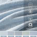 Madison Park 800GSM Bathroom Towel Set of 8 100% Cotton Bath Towel Set - Image 3