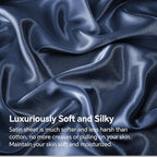 BEDELITE Satin Fitted Sheet and Pillowcase Set, Luxury Soft Similar to Silk - Image 3