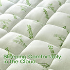 Mattress Topper Full Size Viscose Derived from Bamboo, Thick Soft Pillow Top - Image 8