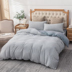 PURE ERA Jersey Knit Duvet Cover Set 100% T-Shirt Heather Cotton Super Soft - Image 5