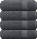 GLAMBURG Premium Cotton 4 Pack Bath Towel Set by GLAMBURG