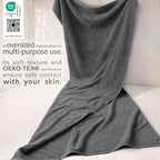 Cotton Paradise 100% Cotton 40x80 Oversized Bath Sheet, Extra Large Turkish - Image 3