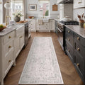 Gray Runner Rug 3x8 Hallway Machine Washable Kitchen Vintage Distressed Non by PureCozy