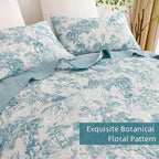 WONGS BEDDING Botanical Quilt Set King Size - Image 4
