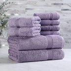 Superior Egyptian Cotton 8-Piece Towel Set, Guest Bath Decor Essentials by SUPERIOR