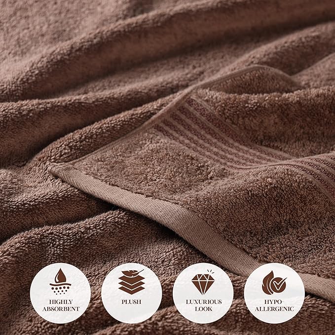 Superior Egyptian Cotton 9-Piece Towel Set, Guest Bath Decor Essentials - Image 8