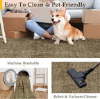 Brown 2x6 Runner Rug Washable Vintage Long Carpet - Image 5