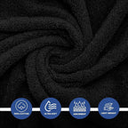 Linteum Textile Supply Luxury Hair Towels 100% Ring Spun Cotton Bleach Proof - Image 2