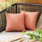 MIULEE Pack of 2 Decorative Outdoor Solid Waterproof Throw Pillow Covers Spring by MIULEE
